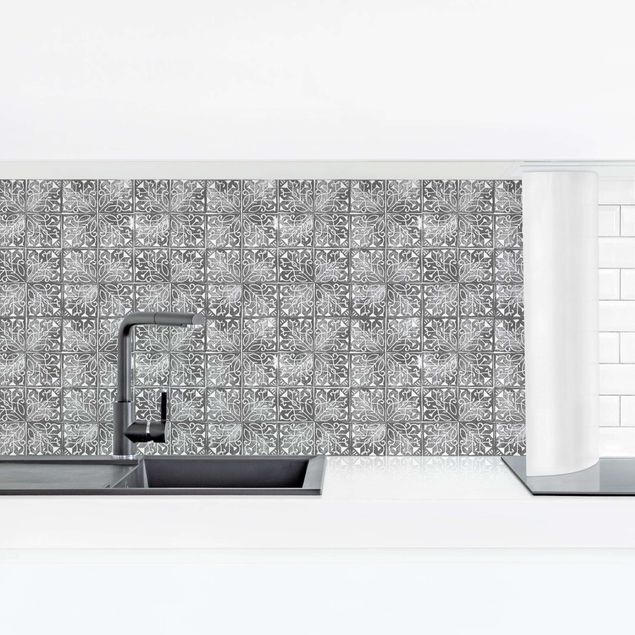 Backsplash de cozinha imitação azulejos Vintage Pattern Spanish Tiles