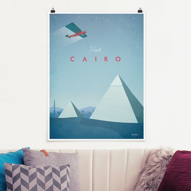 decoraçao para parede de cozinha Travel Poster - Cairo