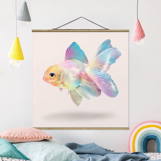 decoraçao para parede de cozinha Fish In Pastel