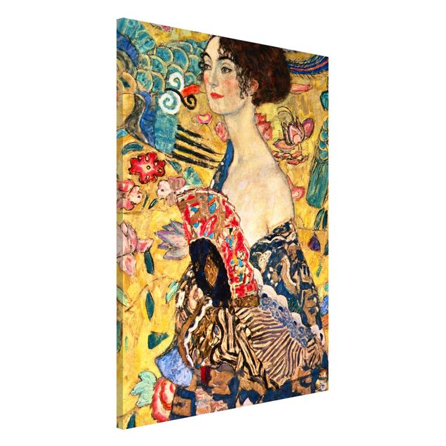 decoraçoes cozinha Gustav Klimt - Lady With Fan