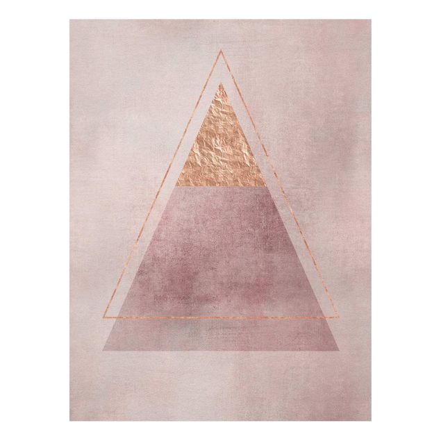 Quadros famosos Geometry In Pink And Gold II