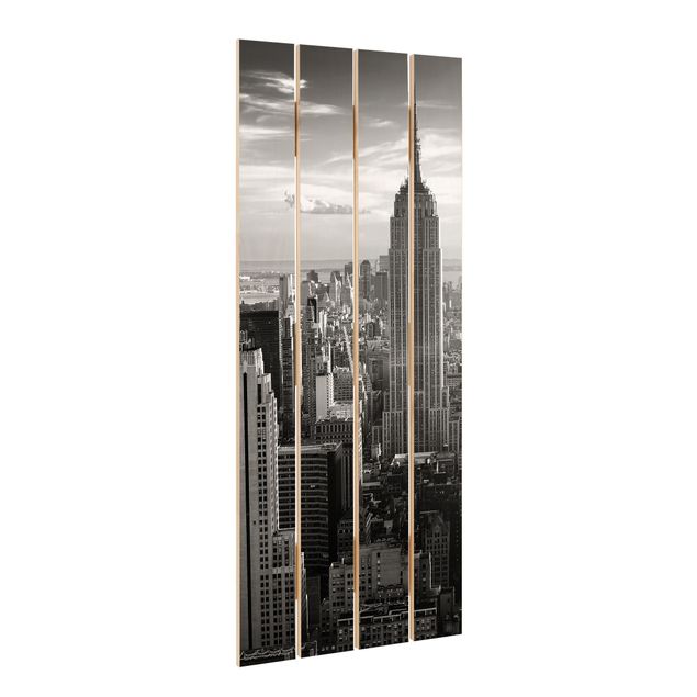 Quadros em madeira Manhattan Skyline