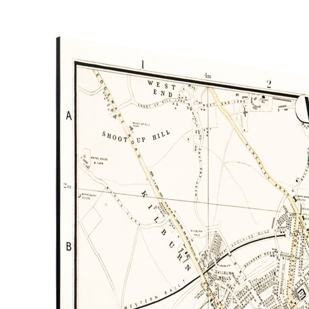 Quadros retro Vintage Map London