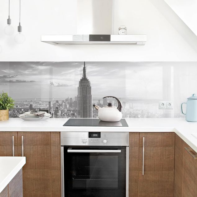 Backsplash de cozinha cidades e paisagens urbanas Manhattan Skyline