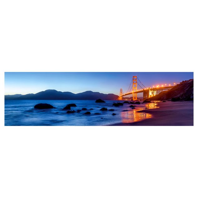 Backsplash de cozinha Golden Gate Bridge At Dusk