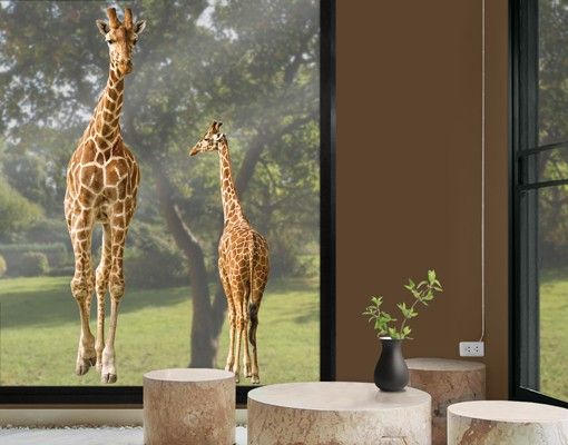 Decoração para quarto infantil Two Giraffes