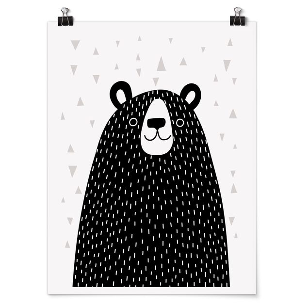 Posters animais Zoo With Patterns - Bear