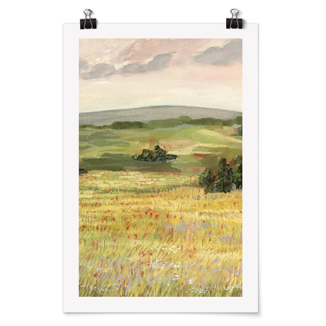 Posters paisagens Meadow In The Morning I