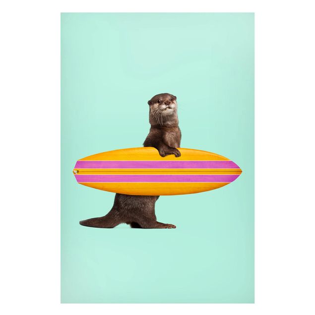 decoraçao cozinha Otter With Surfboard