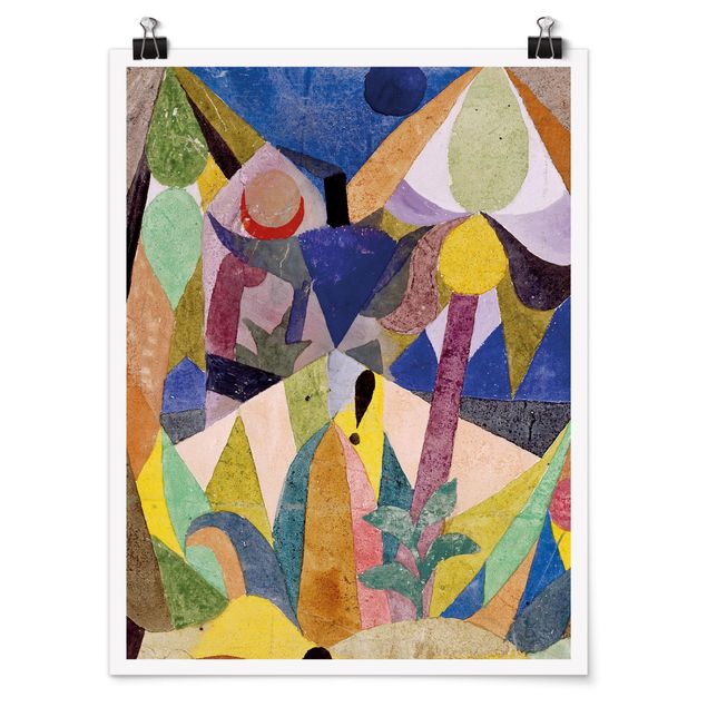 Posters quadros famosos Paul Klee - Mild tropical Landscape
