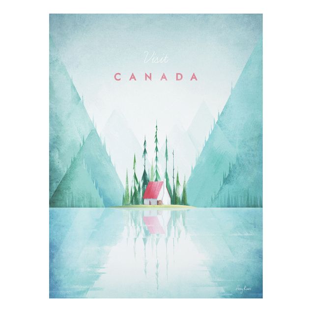 Quadros árvores Travel Poster - Canada