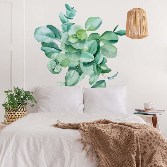 decoraçao para parede de cozinha Watercolour Eucalyptus Branches Bouquet XXL