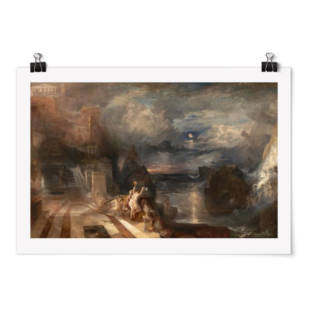 Posters quadros famosos William Turner - The Parting of Hero and Leander - from the Greek of Musaeus