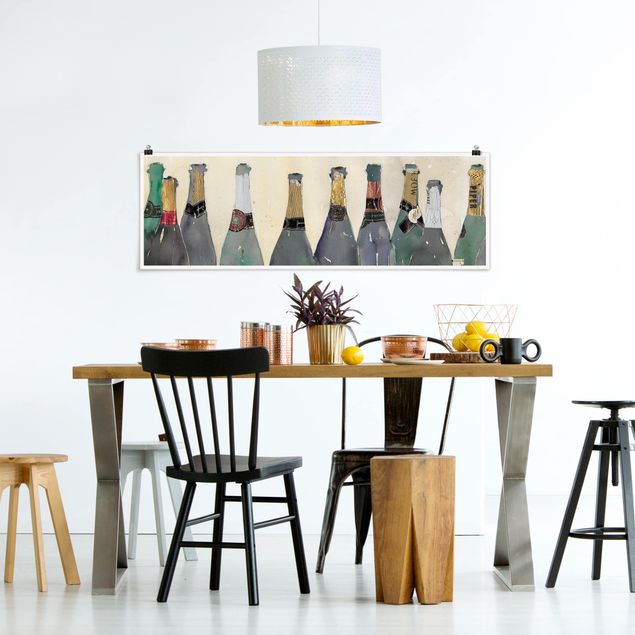 quadros modernos para quarto de casal Uncorked - Champagne