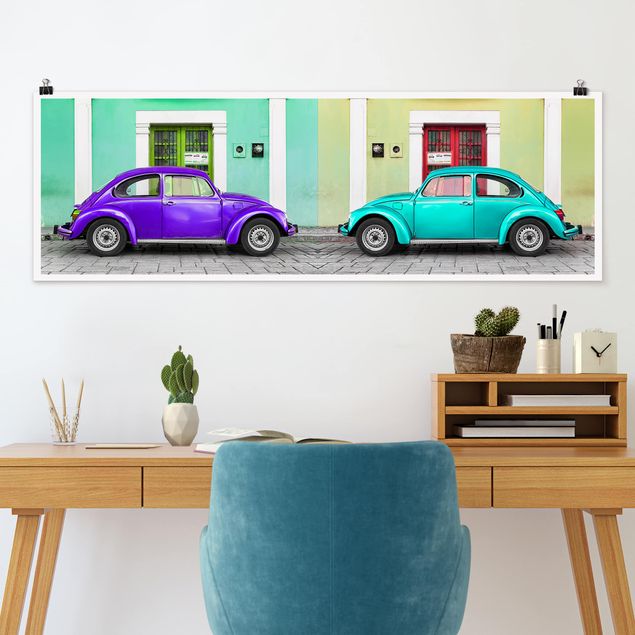 decoraçoes cozinha Beetles Purple Turquoise