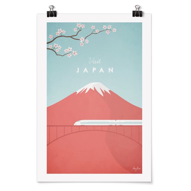 Posters cidades e paisagens urbanas Travel Poster - Japan