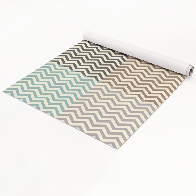 Papel autocolante para móveis padrões Modern Zigzag Stripe Pattern In 4 Homely Colours