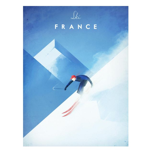 Quadros montanhas Travel Poster - Ski In France