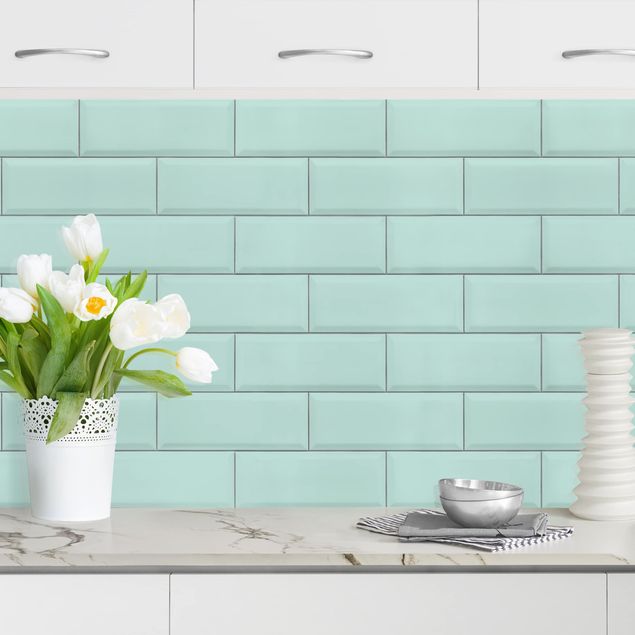 decoraçao para parede de cozinha Ceramic Tiles Turquoise