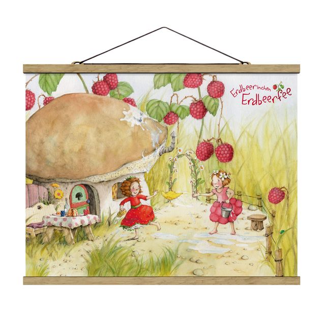 Quadros fadas Little Strawberry Strawberry Fairy - Under The Raspberry Bush