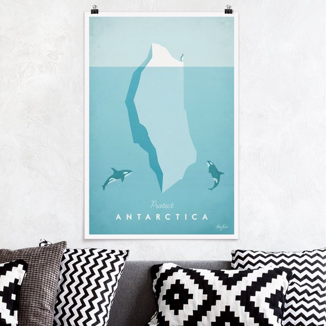 decoraçao para parede de cozinha Travel Poster - Antarctica