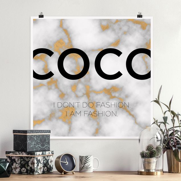 Posters frases Coco - I Dont Do Fashion