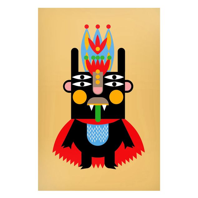 Quadros Indianos Collage Ethno Monster - King