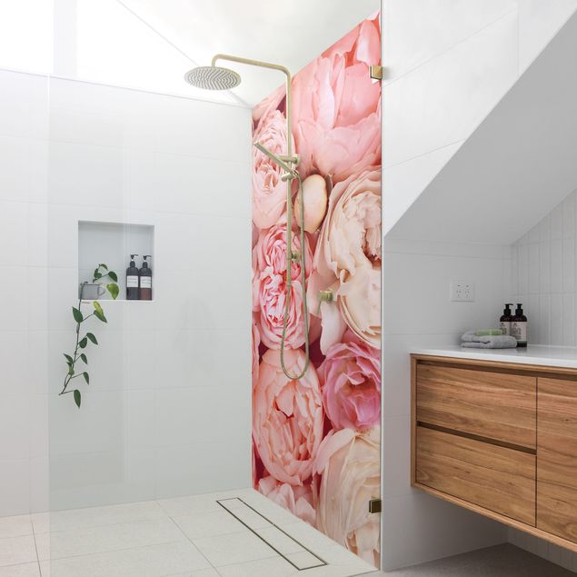 Revestimento de parede para duche Roses Rosé Coral Shabby