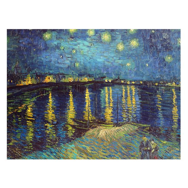 Quadros movimento artístico Impressionismo Vincent Van Gogh - Starry Night Over The Rhone
