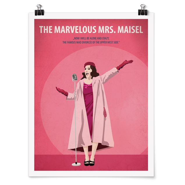 Quadros retratos Film Poster The Marvelous Mrs. Maisel
