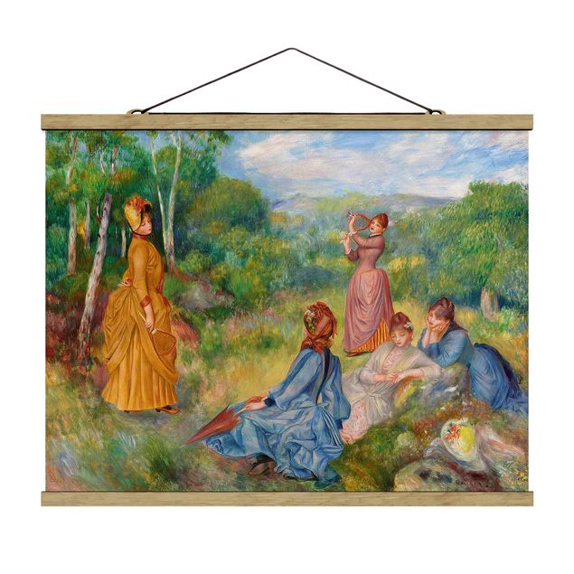 Quadros árvores Auguste Renoir - Young Ladies Playing Badminton