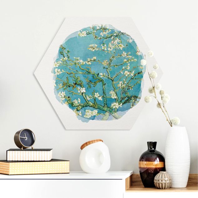 decoraçao para parede de cozinha WaterColours - Vincent Van Gogh - Almond Blossom