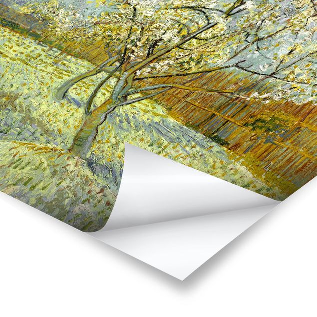 quadro com paisagens Vincent van Gogh - Flowering Peach Tree