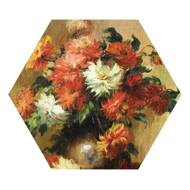 quadro com flores Auguste Renoir - Still Life with Dahlias