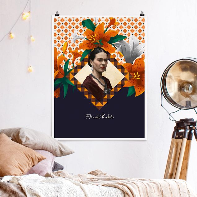 decoraçao cozinha Frida Kahlo - Lilies
