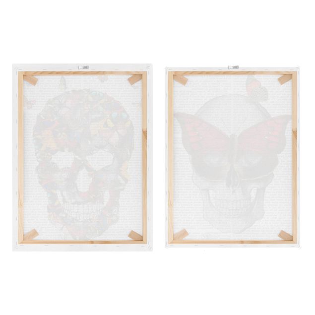 Quadros com frases Scary Reading - Butterfly Mask Set I