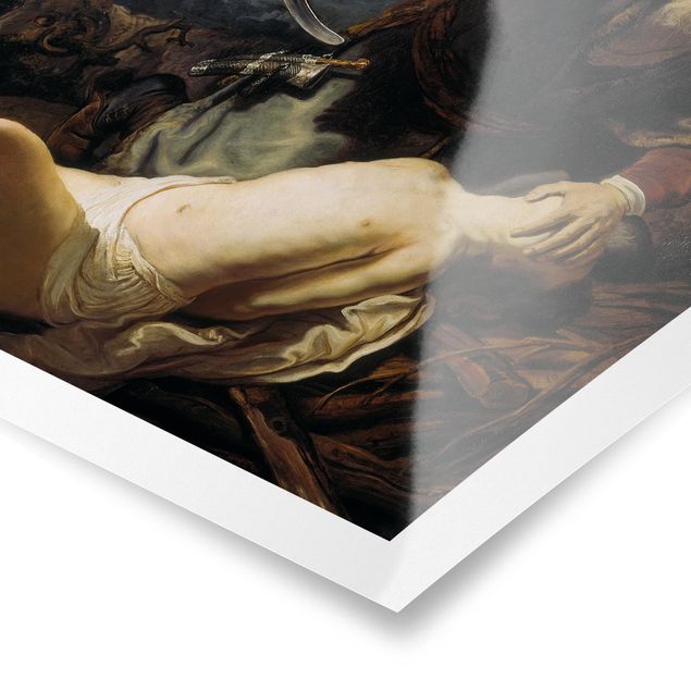 Quadros famosos Rembrandt van Rijn - The Angel prevents the Sacrifice of Isaac