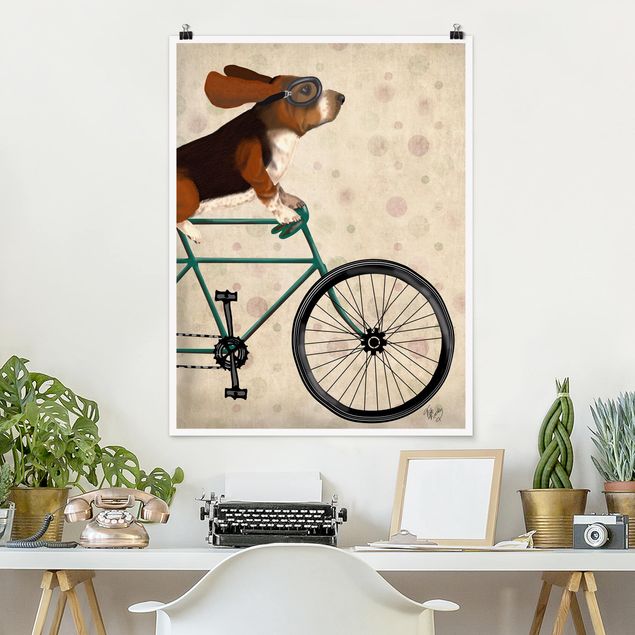 decoraçoes cozinha Cycling - Basset On Bike