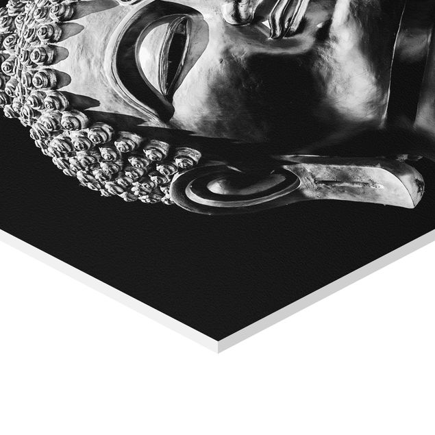 decoração quadros Buddha Statue Face