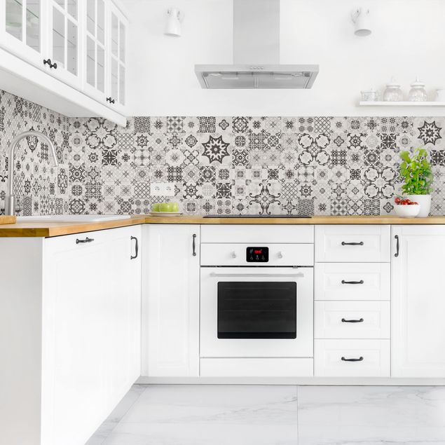 Backsplash de cozinha imitação pedra Ceramic Tiles Agadir Grey