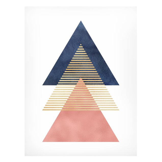 Quadros abstratos Three Triangles