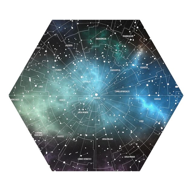 Quadros forex Stellar Constellation Map Galactic Nebula