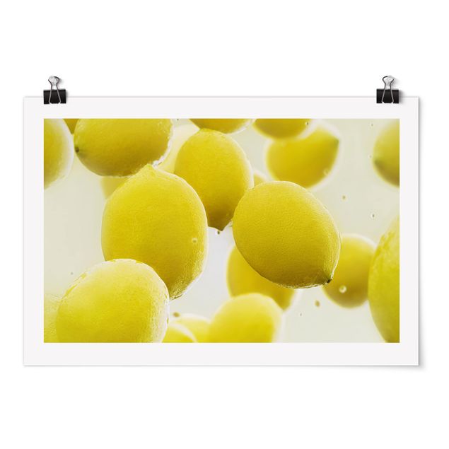 Quadros decorativos Lemons In Water