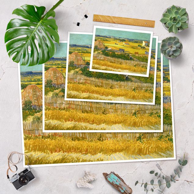 Posters paisagens Vincent Van Gogh - The Harvest