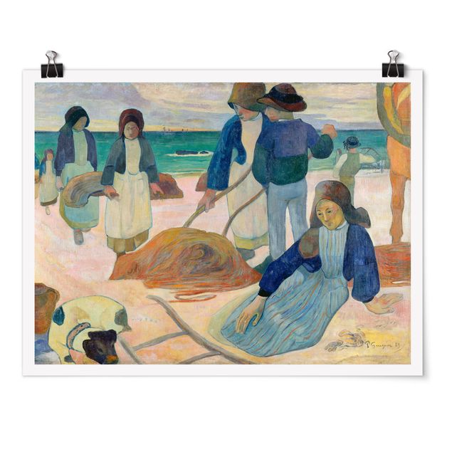 Posters quadros famosos Paul Gauguin - The Kelp Gatherers (Ii)