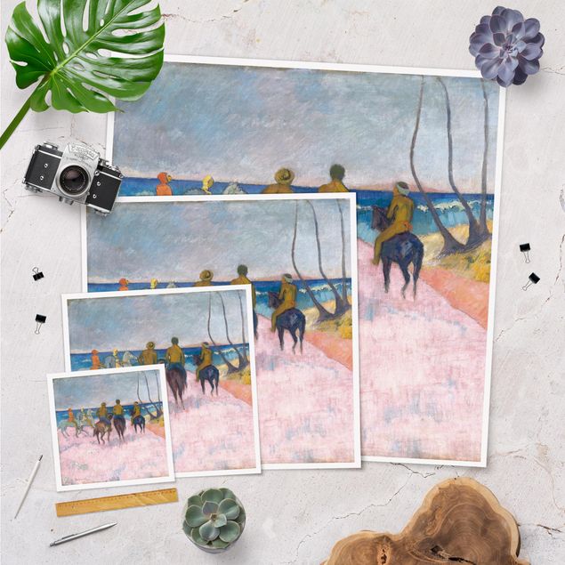 Quadros de Paul Gauguin Paul Gauguin - Riders On The Beach