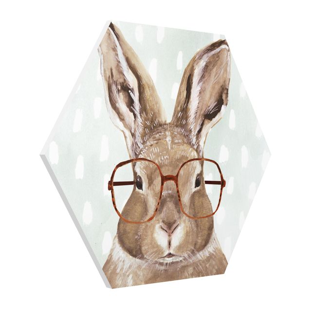 Quadros forex Animals With Glasses - Rabbit