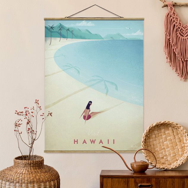 decoraçao para parede de cozinha Travel Poster - Hawaii