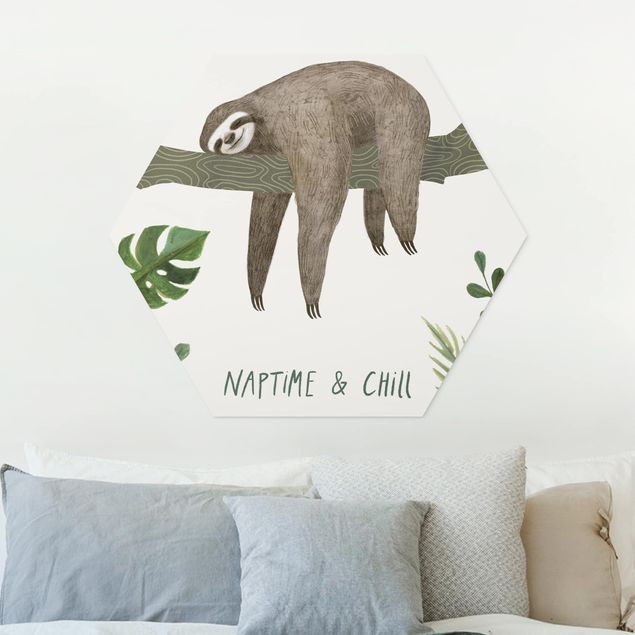 decoração quarto bebé Sloth Sayings - Chill
