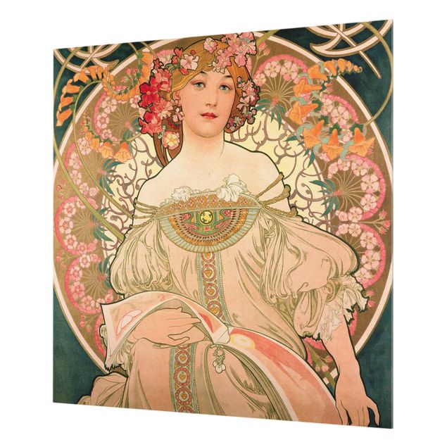 Painel antisalpicos Alfons Mucha - Poster For F. Champenois